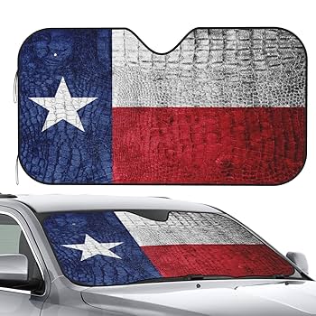 Amazon.com: Delerain Car Windshield Sunshade Texas State